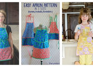 Apron in 3 Sizes Free Sewing Pattern