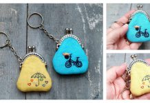 Mini Embroidered Key Chain Coin Purse Free Sewing Pattern