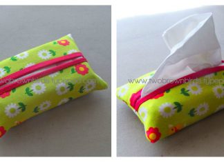 Tissue Pouch Free Sewing Pattern