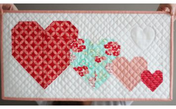 I Heart You Mini Quilt Free Sewing Pattern