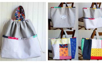 Japanese Knock off Tote Bag Free Sewing Pattern