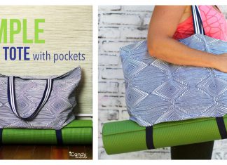 Simple Yoga Tote Free Sewing Pattern