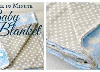 10 Minute Simple Baby Blanket Free Sewing Pattern