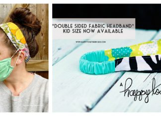 Double Sided Fabric Headband Free Sewing Pattern