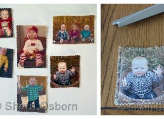 Fabric Photo Magnets Free Sewing Pattern