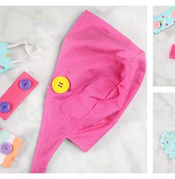 Face Mask Ear Saver Free Sewing Pattern