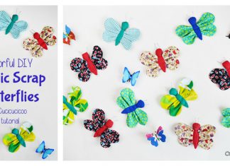 Scrap Fabric Butterfly Free Sewing Pattern