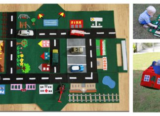 Felt Car Play Mat-House Free Sewing Pattern