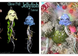 Glow Felt Jellyfish Free Sewing Pattern