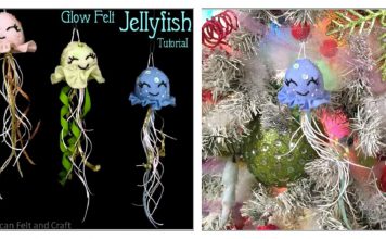 Glow Felt Jellyfish Free Sewing Pattern