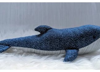 Stuffed Whale Free Sewing Pattern