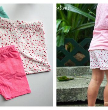 Summer Shortie Leggings Free Sewing Pattern