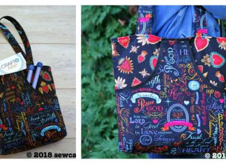 The Peeking Pocket Tote Bag Free Sewing Pattern