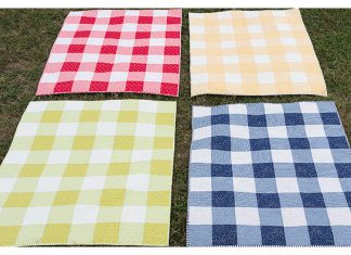 The 3-Hour Baby Gingham Quilt Free Sewing Pattern and Video Tutorial