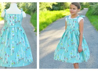 Vintage Dress Free Sewing Pattern