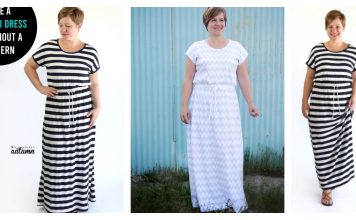 How to Sew an Easy Maxi Dress without Pattern