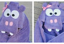 Hippo Hooded Towel Free Sewing Pattern