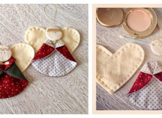 Christmas Angel Ornament Free Sewing Pattern