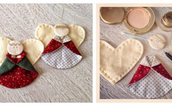 Christmas Angel Ornament Free Sewing Pattern