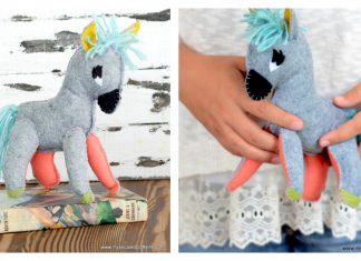 Stuffed Donkey Plush Free Sewing Pattern