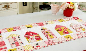 Vintage Daydream Neighborhood Table Runner Free Sewing Pattern