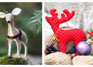 Adorable Christmas Reindeer Sewing Patterns