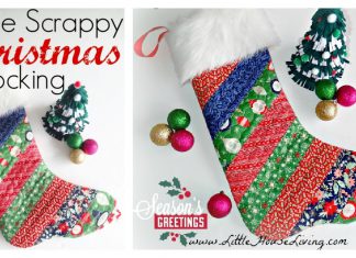 Simple Quilted Christmas Stocking Free Sewing Pattern