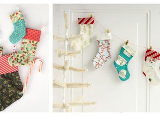 Mini Christmas Stocking Free Sewing Pattern