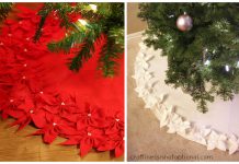 Poinsettia Tree Skirt Free Sewing Pattern