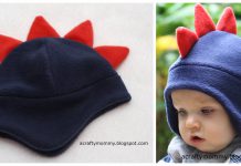 Dino Hat Free Sewing Pattern