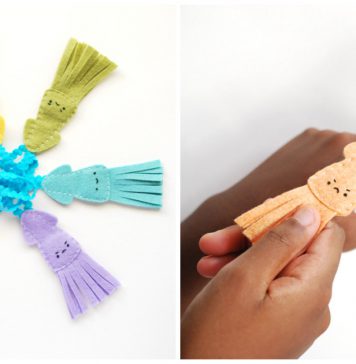 Flying Felt Squid Flingers Free Sewing Pattern