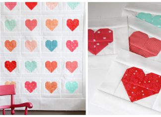 Simple Heart Quilt Free Sewing Pattern