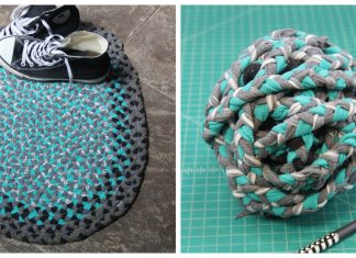 Braided T-Shirt Rug Free Sewing Pattern