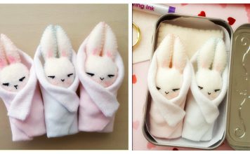 Bunny in a Blanket Free Sewing Pattern