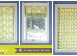 Roman Shade Free Sewing Pattern