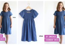 How to Make a Smocked Chambray Dress