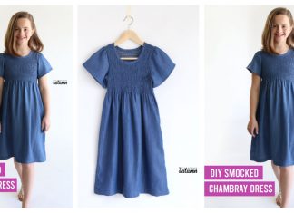 How to Make a Smocked Chambray Dress