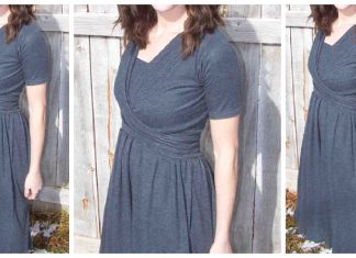 Wrap Nursing Dress Free Sewing Pattern