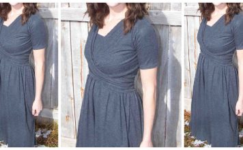 Wrap Nursing Dress Free Sewing Pattern