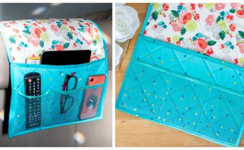 Couch Caddy Remote Control Organizer Free Sewing Pattern