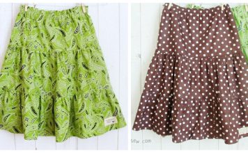 Girls Tiered Skirts Free Sewing Pattern