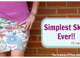 Simple Skirt Free Sewing Pattern