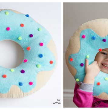 Donut Pillow Free Sewing Pattern