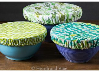 Fabric Bowl Cover Free Sewing Pattern