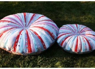 Jelly Roll Floor Pillows Free Sewing Pattern