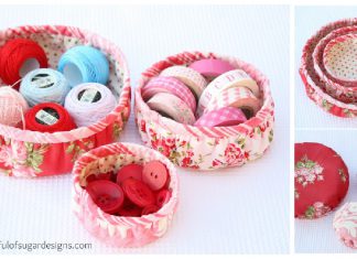 Round Basket Free Sewing Pattern