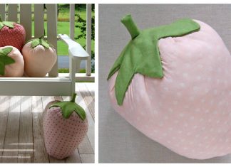 Strawberry Pillows Free Sewing Pattern