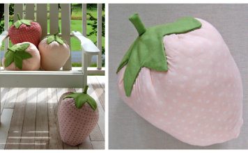 Strawberry Pillows Free Sewing Pattern