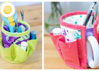 Mug Caddy Organizer Free Sewing Pattern