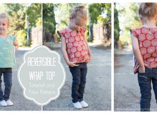 Reversible Wrap Top Free Sewing Pattern